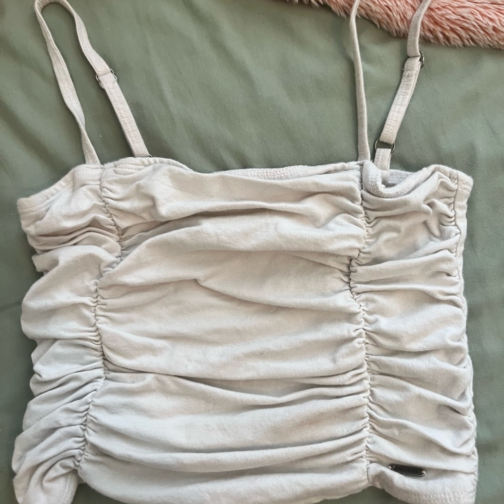 white Hollister tank top